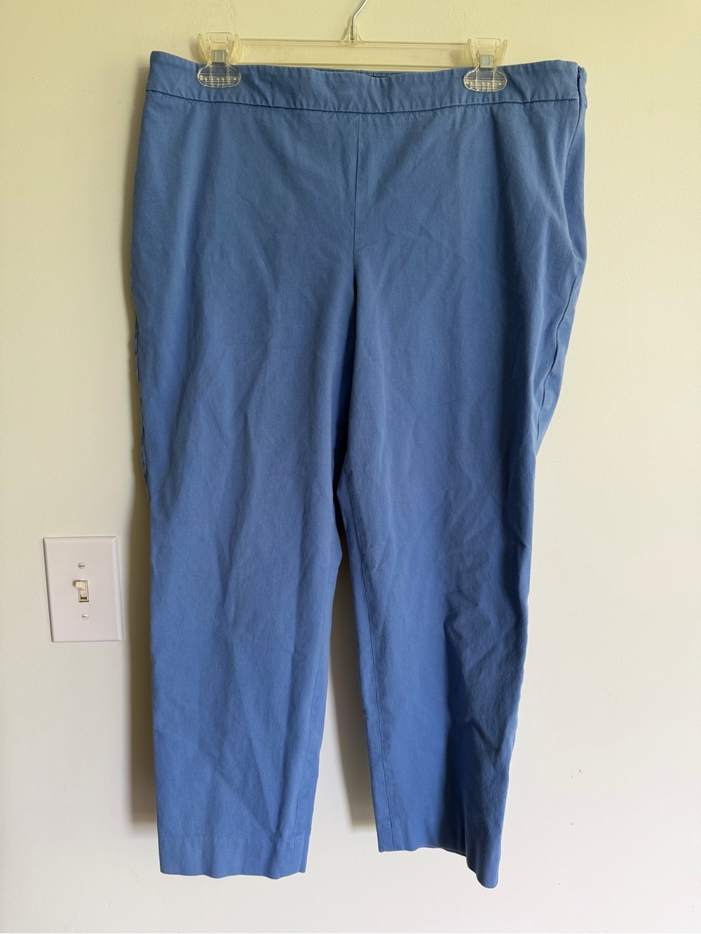 Talbots Chatham Curvy Classic Straight-Leg Blue Dress Pants Business Casual
